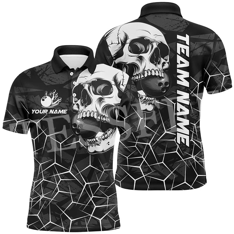Short Sleeve Bowling Shirt Retro - Рубашка-поло с коротким рукавом, винтажная Повседневная
