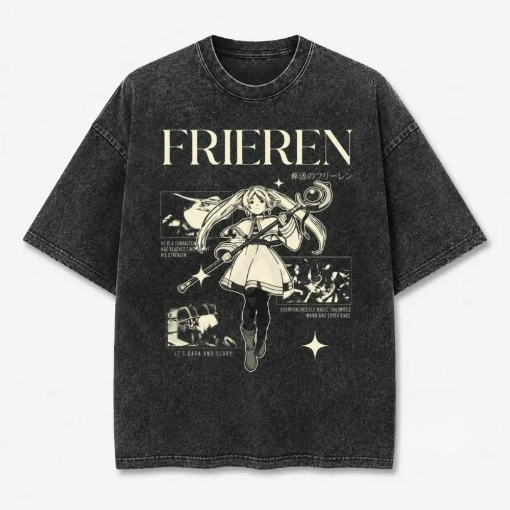 Acid Wash Vintage Graphic T Shirt - Винтажная футболка с принтом по мотивам
