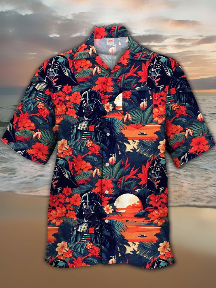 Vintage Hawaiian Floral Shirt - 2024 Модная рубашка Ukiyo-E с тропическим