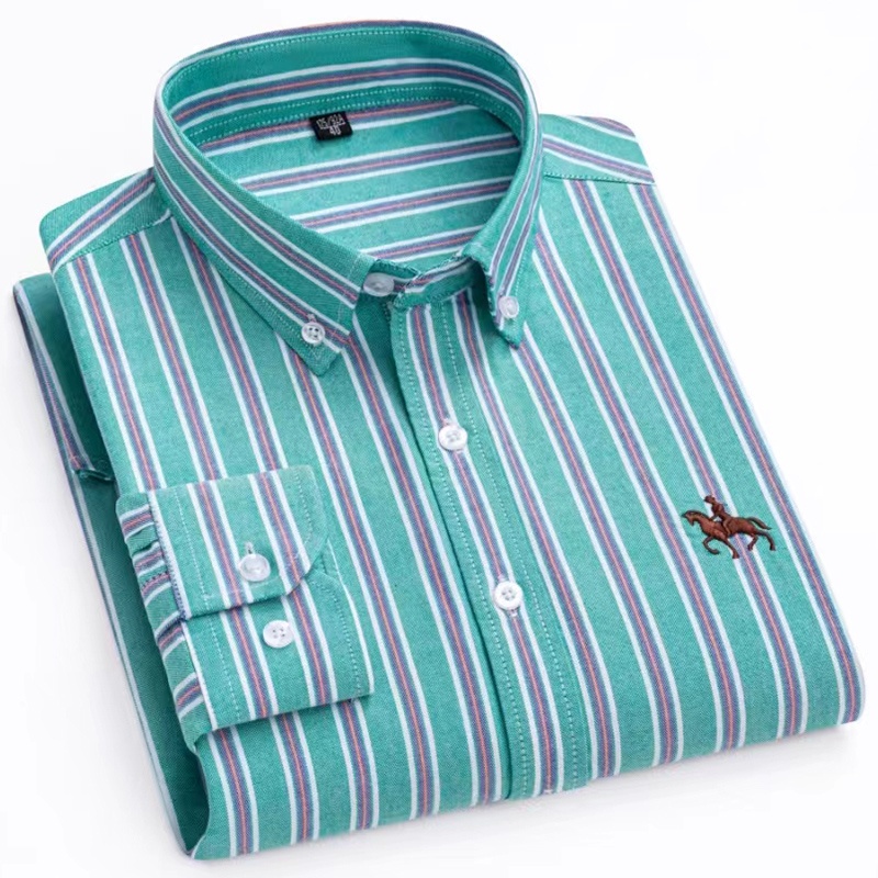 Новая мужская рубашка-оксфорд  – обзор и цена Oxford Cotton Casual Shirt Business