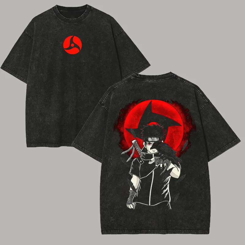 Футболка с изображением Наруто – обзор и цена Acid Wash Vintage Graphic T Shirt