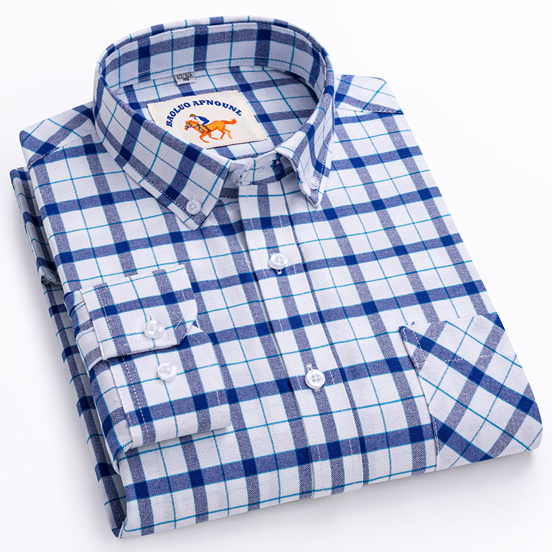 Новая рубашка больших размеров – обзор и цена Oxford Cotton Casual Shirt Business