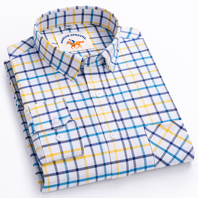Новая рубашка больших размеров – обзор и цена Oxford Cotton Casual Shirt Business
