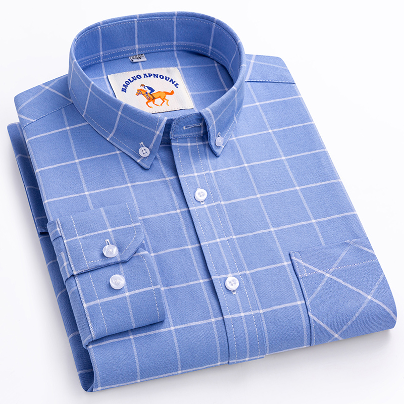 Новая рубашка больших размеров – обзор и цена Oxford Cotton Casual Shirt Business