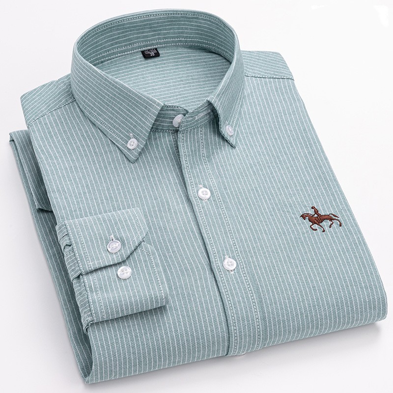 Качественная мужская рубашка-о – обзор и цена Oxford Cotton Casual Shirt Business