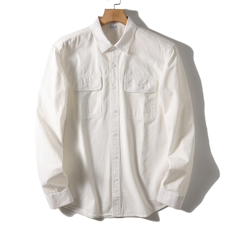 Новинка Мужская деловая модная – обзор и цена Oxford Cotton Casual Shirt Business