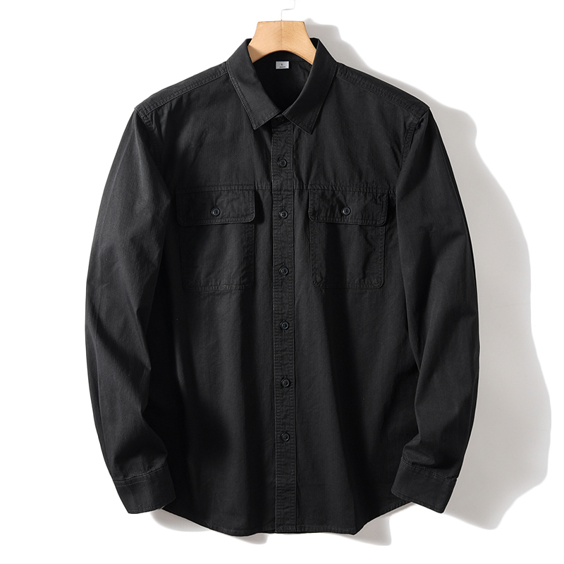 Новинка Мужская деловая модная – обзор и цена Oxford Cotton Casual Shirt Business