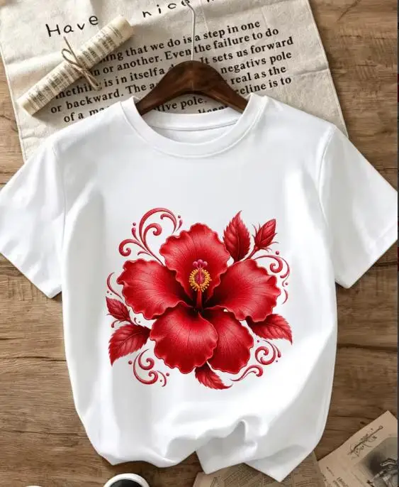 Женская винтажная футболка 90- – обзор и цена Vintage Hawaiian Floral Shirt